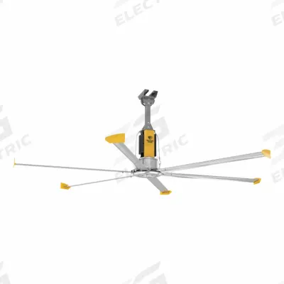 BIG ASS FANS Ceiling Fan: 194,427 cfm Airflow, 24 ft Blade Dia, Variable Speeds - Industrial HVLS Ceiling Fans