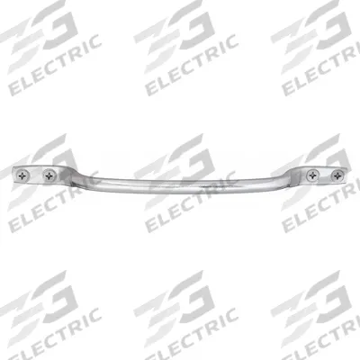 MONROE PMP Pull Handle: Unthreaded Holes, Aluminum, Silver, 1/4 in Screw Size - Standard Pull Handles