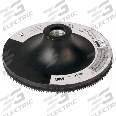 3M Hook-and-Loop Disc Backup Pad: 4 1/2 in Dia x 1/8 in T, Non-Vacuum - Internal-Thread Surface-Conditioning Disc Backing Pads