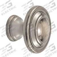 PRIME-LINE Closet Door Pull Knob: Brown, Zinc, Brass Plated, 1 3/8 in Projection (MPN N 7370). Key specifications — Finish: Brass Plated; Brand: PRIME-LINE; Color: Brown; Material: Zinc.