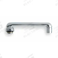 CHICAGO FAUCETS Spout: Spout, Straight, Swivel Spout, Brass, Polished Chrome, 2.2 gpm Flow Rate (MPN S6JKABCP). Key specifications — Includes: Mounting Hardware; Product Type: Spout; Spout Style: Swivel; Body Material: Brass; Color/Finish: Polished Chrome; Brand: CHICAGO FAUCETS.