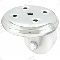 APPROVED VENDOR Plate Caster: Swivel, No Brake, Nylon, 2 in Wheel Dia, 5/8 in Wheel Wd, Hole, Circle (MPN 2SL050NY0L). Key specifications — attr1093313: Plain; attr1093347: White; attr1093360: APPROVED VENDOR; attr1172362: Swivel.