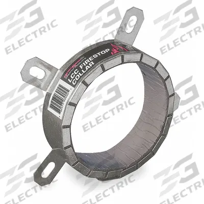 STI Firestop Pipe Collar: 4 in For Pipe Size, 2 hr, Common Construction Surfaces - Firestop Collars for Pipes