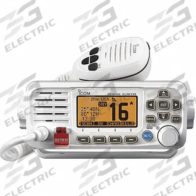 ICOM Marine Mobile Two Way Radio: VHF, Analog and Digital, DSC, 25 W, 1,065 Channels - Vehicle-Mounted Marine Radios