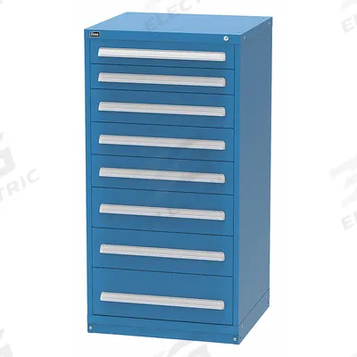 VIDMAR Modular Drawer Cabinet: 30 in x 27 3/4 in x 59 in, 8 Drawers, 100 Compartments - Vidmar Modular Drawer Cabinets