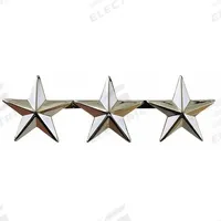 HEROS PRIDE Metal Rank Insignia: (3) Stars, 5/8 in, Silver, Metal, Clutch Pin, Rank Insignia, 1 PR (MPN 4492N). Key specifications — attr1074238: Clutch Pin; attr188498: 5/8 in; attr188499: Silver; attr188500: Metal; attr188503: (3) Stars; attr193746: HEROS PRIDE.