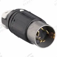 HUBBELL Locking Plug: Non-NEMA, Black/White, 250V DC/600V AC, 50 A, 3 Pole, 4 Blade (MPN HBL3765C). Key specifications — Brand: HUBBELL.