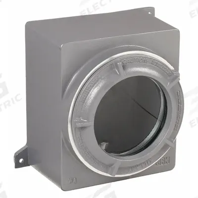 HUBBELL KILLARK Hazardous Location Enclosure: Enclosure and Lens Cover, 9 in x 9 in x 7 in - Enclosures with Lens Cover