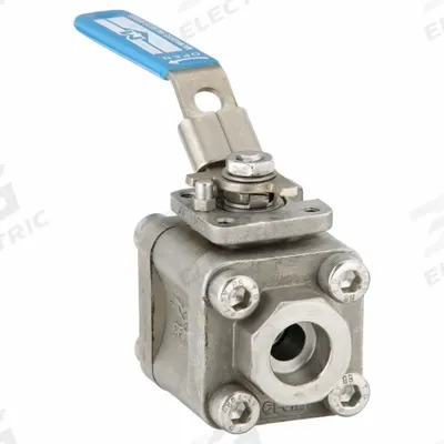 MILWAUKEE VALVE Manual Two-Way Ball Valve: 3/8 in, Stainless Steel, Straight - Vented Ball Stainless Steel Ball Valves