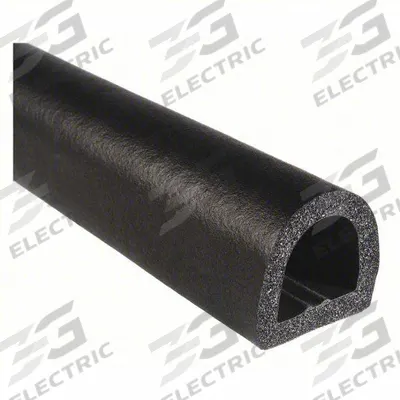 TRIM LOK Edge Grip Seal: D-Shaped, Self-Adhesive Mounting, High-Strength, EPDM - D-Section Foam Rubber Seals
