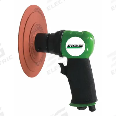 SPEEDAIRE Air Orbital Sander: 3 in Disc, Hook and Loop, 3/8 in Orbit, Non-Vacuum - Self-Vacuum Random Orbital Sanders