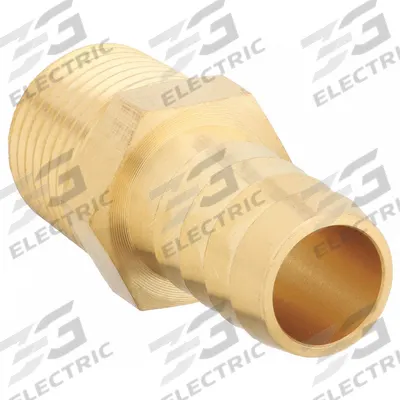 APPROVED VENDOR Barbed Hose Fitting: For 5/8 in Hose I.D., Hose Barb x NPT, Male x Male - Brass Multipurpose (Air, Water, Chemical) Rigid Barbed Hose Fittings