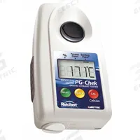 REICHERT Refractometer: +/-0.2% PG/+/-0.6°C PG Boiling Point/+/-0.6°C PG Freeze Point Accuracy (MPN 13940027). Key specifications — attr1073899: REICHERT; attr1079772: +/-0.2% PG; attr1136199: 0 % Brix; attr1079778: Automatic; attr1136198: 95 % Brix; attr1079777: 0.002; attr1108250: Propylene Glycol.