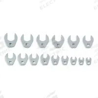 PROTO Crowfoot Socket Set: Alloy Steel, Chrome, 15 Tools, 3/8 in Drive Size (MPN J49003CF). Key specifications — attr309639: Chrome; attr309638: Alloy Steel; attr309631: 3/8 in to 1-1/4 in; attr324933: PROTO.