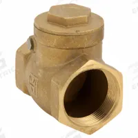 HAMMOND VALVE Swing Check Valve: Swing, Inline Valve Body, 1 1/2 in Pipe Size, FNPT x FNPT, Brass (MPN 967 1-1/2). Key specifications — Brand: HAMMOND VALVE.