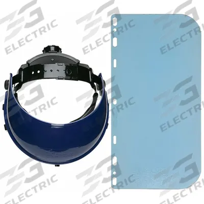 MCR SAFETY Face Shield: Uncoated, Clear - MCR Face Shield Assemblies for Hard Hats