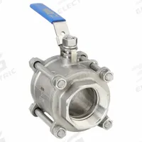 APPROVED VENDOR Manual Two-Way Ball Valve: 3 in, 316 Stainless Steel, Straight Valve Body, RPTFE (MPN G-S3P1K-300). Key specifications — Brand: APPROVED VENDOR; Handle: Locking Lever.