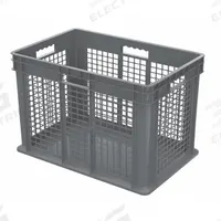 AKRO-MILS Straight Wall Tote: 26.6 gal, 23 3/4 in x 15 3/4 in x 16 1/8 in, Stacking Capable, Gray (MPN 37676GREY). Key specifications — Material: Plastic; Stackable: Stacking Capable; Brand: AKRO-MILS.