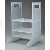 Tube Rack: 8 3/8 in Overall Wd, 9 7/8 in Overall Ht, 5 7/8 in Overall Lg, Polypropylene, White (MPN F18981-0001). Key specifications — Material: Polypropylene; Mounting Location: Benchtop; Color: White; Product Type: Thermometer Rack; Total Holding Capacity: (25) Places; Brand: SP SCIENCEWARE.