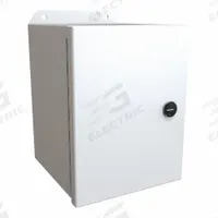HAMMOND Electrical Enclosure: Steel, 8 in x 6 in x 6 in, NEMA 12/13/3R/4, w/Panel, Solid Cover, IP66 (MPN EJ866LG). Key specifications — Closure Method: Latches; Brand: HAMMOND; Knockouts: Not Included.