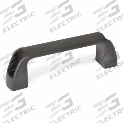 JW WINCO Pull Handle: Unthreaded Holes, Plastic, Black, 1/4 in/5/16 in/M6/M8 Screw Size - Standard Pull Handles