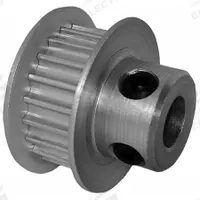 DAYTON Timing Pulley: Curvilinear, Fixed, For 6 mm Belt Wd, 20 Teeth, 3 mm Pitch, Aluminum (MPN 20-3M06-6FA3). Key specifications — Brand: DAYTON; Finish: Clear Anodized; For Belt Series: Powerhouse®.
