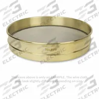 ADVANTECH Standard Stainless Steel Cloth Test Sieve: Stainless Steel, 12 in Outside Dia, 2 5/8 in Ht (MPN 30BS12H). Key specifications — Screen Material: Stainless Steel; Brand: ADVANTECH; Frame Material: Brass; Standards: ASTM E11; US Standard Screen Size: #30.