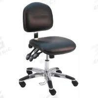 Ergonomic Chair: Vinyl, Armless, Ht Range 17 in to 22 in, 19 in Seat Wd, 17 in Seat Dp, 5 Casters (MPN LAS-DCR-TLC-WW-BLACK). Key specifications — Foot Support: No; Back Tilt Backward: 80°; Back Tilt Forward: 105°; Base Material: Aluminum; Brand: BENCHPRO; Product Type: Cleanroom Ergonomic Chair; Cleanroom Class: ISO 5; ESD-Safe: Not ESD Safe.