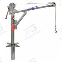 OZ LIFTING PRODUCTS Davit Crane Kit: Steel, Manual, 1,000 lb Max. Load Capacity, 0 in to 55 ft (MPN OZ1000DAV-SP10). Key specifications — Material: Steel; Brand: OZ LIFTING PRODUCTS; Included Base Type: Socket; Body Material: Steel.
