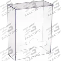 Hairnet Dispenser: Table/Wall, 8 1/8 in x 4 1/8 in x 10 1/2 in, PETG, Clear (MPN 3UZF9). Key specifications — Dispensing Method: Hinged Top; Mounting Location: Wall; Material: PETG; Dispenser Capacity: 96 Beard Covers; Products Dispensed: Hairnets (Bulk); Dispenser Features: 1-Handed Access; Dispenser Layout: 1 Compartment; Dispenser Style: Stack.