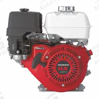 HONDA Gasoline Engine: Series GX270 Series, 14.1 lb-ft Gross Torque, 8.4 hp Horsepower, Horizontal (MPN GX270QAE2). Key specifications — Muffler: Yes; Start Type: Electric; Shaft Diameter: 1 in; Shaft Configuration: Key; Manufacturer Part Number: GX270QAE2.