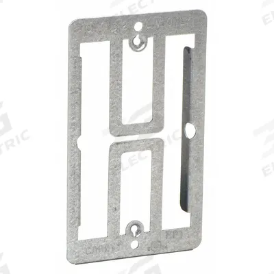NVENT CADDY Communication Mounting Bracket: Steel, Silver, For 1 Gangs - Mounting Accessories for Electrical Boxes
