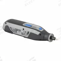 DREMEL Rotary Tool Kit: 25,000 RPM Max. Speed, Variable Speed, 1/8 in Collet Size, 4V DC (MPN 7760-N/10). Key specifications — attr1254970: No; attr1254975: Variable Speed; attr1322525: 0 Batteries, 1 Charger.