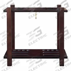HATHAWAY Cue Rack: Mahogany, 29 in Overall Wd, 28 1/4 in Overall Ht (MPN BG2567M). Key specifications — attr989535: Cue Rack; attr989526: Wood; attr989508: HATHAWAY; attr989511: Mahogany; attr999291: No Mounting Hardware.