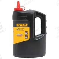 DEWALT Marking Chalk: Red, Permanent, 2.5 lb Size, Bottle/Pop-Off Cap, Red (MPN DWHT47057). Key specifications — attr1270021: DEWALT.