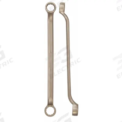 AMPCO Box End Wrench: Natural, 21 mm_23 mm Head Size, 13 in Overall Lg - Metric, Double End, 12-Point, Box End Nonsparking Wrenches