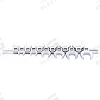 WESTWARD Crowfoot Socket Set: Alloy Steel, Chrome, 12 Tools, 3/8 in Drive Size (MPN 54PR45). Key specifications — attr309639: Chrome; attr309638: Alloy Steel; attr309631: 10 mm to 21 mm; attr324933: WESTWARD.