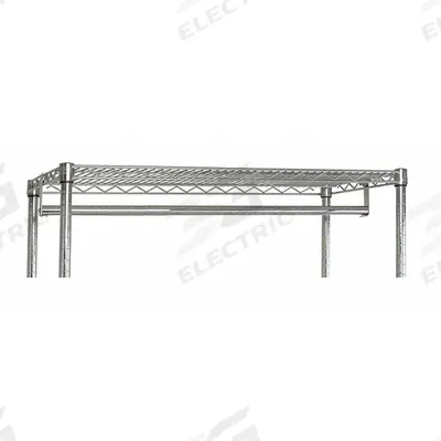 QUANTUM STORAGE SYSTEMS Shelf Hanger/Rail Rod: 60 in W x 1 in H, Steel, Stainless Steel - Hanger Rods for Wire Shelving