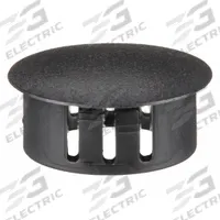 APPROVED VENDOR Hole Plug: Nylon, For 0.31 in Hole Dia, 0.38 in Head Dia, For 0.06 in Panel Thick (MPN 1ELU4). Key specifications — Brand: APPROVED VENDOR; Locking: Locking; Color: Black.