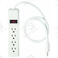 APPROVED VENDOR Outlet Strip: 4 Outlets, 3 ft Cord Lg, 15 A Current, Not UL Rated for Healthcare (MPN 52NY40). Key specifications — attr1326918: APPROVED VENDOR; attr1326934: Keyhole.