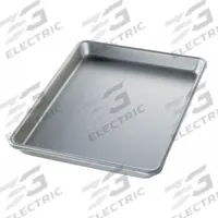 CHICAGO METALLIC Sheet Pan: Sheet Pan Pan, One Quarter Sheet Pan Size, Aluminum, Uncoated, Solid (MPN 40450). Key specifications — Bead Closure: Closed Bead; Coating: Uncoated; Pan Style: Sheet Pan; Perforation: Solid; Brand: CHICAGO METALLIC; Color: Silver; Material: Aluminum; NSF Certified: No.
