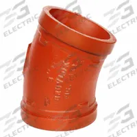GRUVLOK Metal Pipe Elbow: 22 1/2° Elbow, 8 in x 8 in (MPN 0390015501). Key specifications — Brand: GRUVLOK; Fitting Pipe Size: 8 in x 8 in.