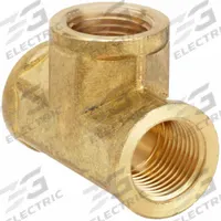 APPROVED VENDOR Metal Pipe Tee: Tee, 3/8 in x 3/8 in x 3/8 in, 1,000 psi, 1 5/8 in Lg, CA2745 Brass (MPN 706201-06). Key specifications — Maximum Operating Pressure: 1,000 psi.