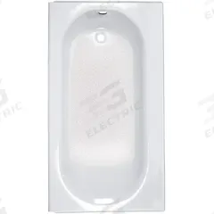 AMERICAN STANDARD Recess Bath: Left Drain Location, 17 1/2 in Overall Ht, 60 in Overall Lg (MPN 2396202.020). Key specifications — Features: Beveled Headrest; Brand: AMERICAN STANDARD; Series: Princeton.