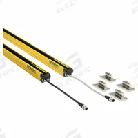 OMRON Safety Light Curtain: 24V DC, 52 Beams, 10 mm Spacing, 1,070 mm Protected Ht, M12 (MPN F3SG4RE1070P30). Key specifications — Type of Light: 870 nm IR LED; DC Voltage Rating: 24V DC; Brand: OMRON; Receiver Electrical Connection: M12; Transmitter Electrical Connection: M12; AC Voltage Rating: Not Rated; Safety Output Ratings: 300 mA @ 24V DC.