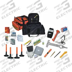 EMI Response Kit: 12 1/2 in L x 20 in W x 9 in H, Material Nylon, Orange (MPN 473). Key specifications — Brand: EMI; Color: Orange; PPE and Disposal Equipment Included : (2) Nitrile Gloves; Product Type: Response Kit; Tools Included: Bandage Scissors; Material: Nylon; Wound Dressings Included : (2) Emergency Pressure Bandages.