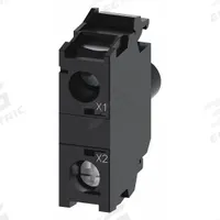 SIEMENS Lamp Module: 22 mm Size, Green, LED, 230 V AC Rating, No Transformer (MPN 3SU1401-1BF40-1AA0). Key specifications — Compatible Operator: Push Button; Compatible with Series: 3SU1; Terminal Connection Type: Screw Terminals; Brand: SIEMENS; Manufacturer Part Number: 3SU1401-1BF40-1AA0; Includes Bulb: Bulb Included.