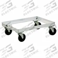 NEW AGE INDUSTRIAL Sheet Pan Dolly: 800 lb Max Load Capacity, 7 in Overall Ht, 18 7/8 in Overall Wd (MPN 1192). Key specifications — Product Type: Sheet Pan Dolly; Caster Type: (4) Swivel; Brand: NEW AGE INDUSTRIAL; Material: Aluminum; NSF Certified: Yes.