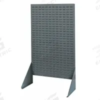QUANTUM STORAGE SYSTEMS Louvered Floor Rack: 66 in x 36 in x 12 in, 1 Sides, 0 Bins, Gray (MPN QSS-3666H). Key specifications — Bin Style: Hang and Stack; Color: Gray; Finish: Powder Coated; Brand: QUANTUM STORAGE SYSTEMS.