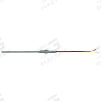 TEMPCO Thermocouple Probe: 32°F to 2,300°F /0°C to 1,260°C, Type K, Rounded Tip, 6 in Probe Lg (MPN MTA01338). Key specifications — Brand: TEMPCO; Cable Material: Fiberglass; Cable Length: 48 in; Accuracy: ±2.2 °C or ±0.75 %, Whichever is Greater; Maximum Wire Gauge: 0.25 mm.